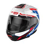 Nolan N100-6 N-Com Flip Face Helmet - white/blue/red