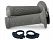 DOMINO D-LOCK LOCK-ON GRIPS WITH THROTTLE CAMS SINGLE PULLEY GREY Image