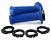 DOMINO D-LOCK LOCK-ON GRIPS WITH THROTTLE CAMS TWIN PULLEY BLUE Image