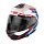 HELMET N1006 SURVEYOR METAL WHITE / BLUE / RED / BLACK LARGE Image