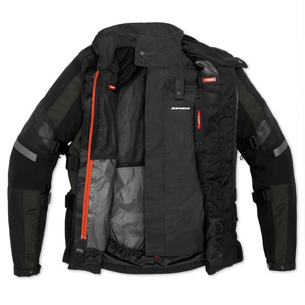 SPIDI Spidi 4 Season Jacket Large Black White Red Size THS Moto NZ